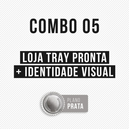 COMBO 05 - Loja Pronta "Prata" + Identidade Visual