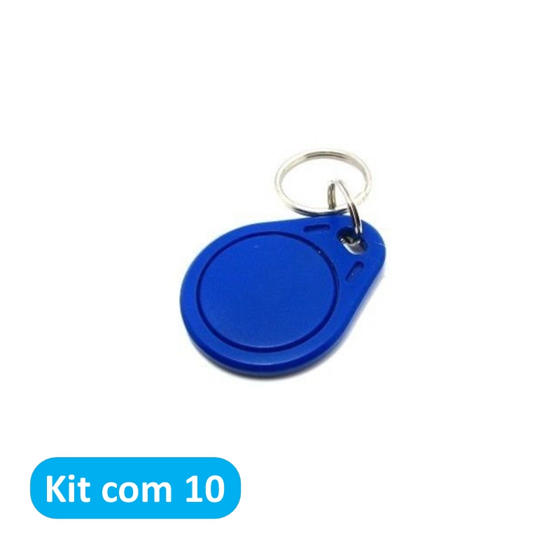 Kit com 10 Chaveiro RFID