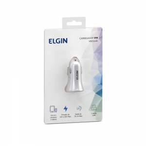 Carregador Veicular ELGIN com 1 Porta USB 5W 1A