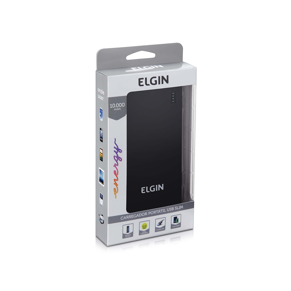 Carregador Portátil ELGIN USB CPUSB 10.000 mAH - Foto 0
