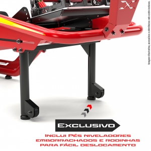 Cockpit Fórmula FX1 Vermelho