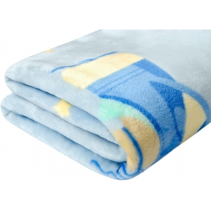 Cobertor Infantil Para Bebê Antialérgico 90cm x 1,10m - AZUL