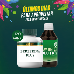 Berberina Plus + Detox Solution | ESPECIAL CARNAVAL