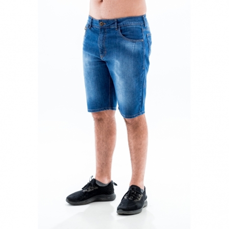 Bermuda Jeans Masculina Arauto Modelagem Slim