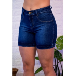 Bermuda Jeans Feminina Arauto Modelagem Slim