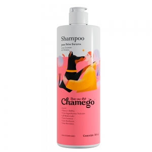 Shampoo para Cão ou Gato com Ingredientes Naturais Pelos Escuros 500ml Chamego