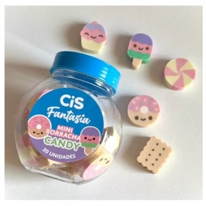 Borracha Mini Fantasia Candy Pote com 20 unidades - Cis