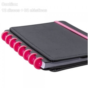 Discos + Elastico G Super Pink (CI312036) Caderno Inteligente