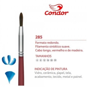 Pincel Redondo Sintetico Suave Ref: 285 - Condor
