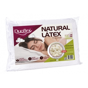 Travesseiro Duoflex Natural Látex Flocos - 50cm x 70cm