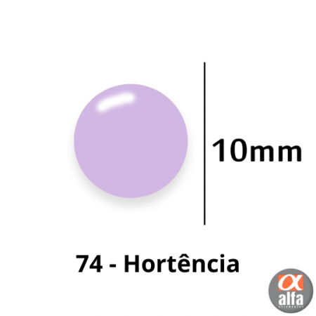 Botão de Pressão de Plástico Colorido 10mm 200 unidades 74 Hortencia Ritas