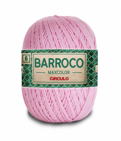 Fio Barroco Maxcolor 6 200g 226m 3526 Rosa Candy Circulo
