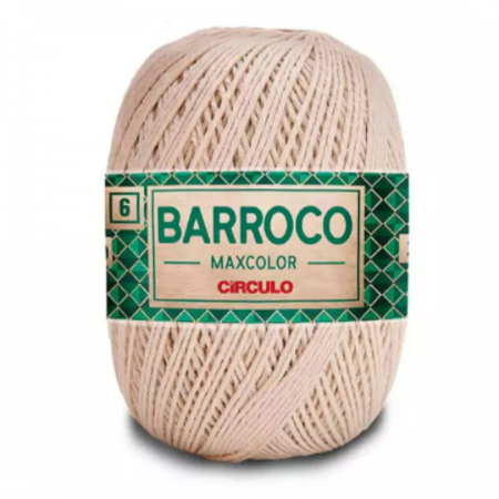 Fio Barroco Maxcolor 6 200g 226m 7684 Marrom Café Circulo