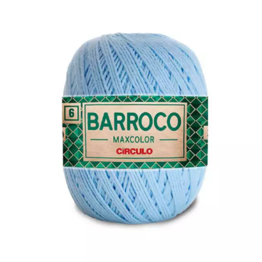 Fio Barroco Maxcolor 6 200g 226m 2012 Azul Candy Circulo