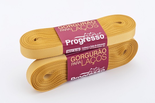 Fita Gorgurão Gl002 10mmx10m 228 Dourado Progresso
