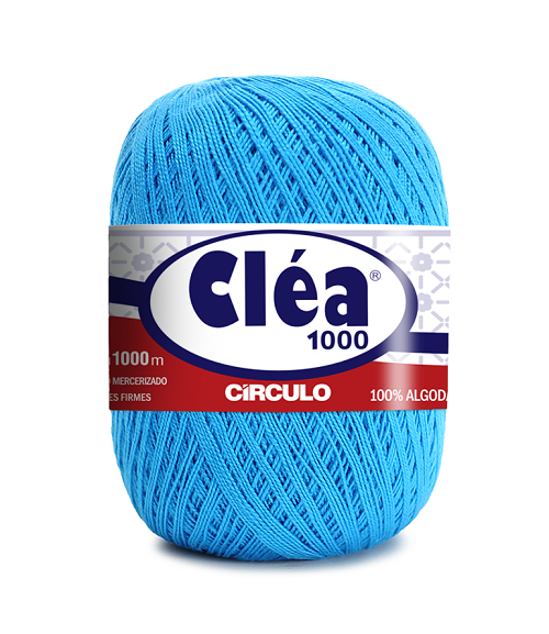 Linha Cléa 1000 Cores Lisas 2194 Azul Turquesa Circulo
