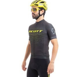 Camiseta Ciclismo Scott RC Pro Masc Preto Amarelo Tam EGG