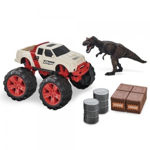 Brinquedo Dinossauro Rex + Carrinho Pick-up