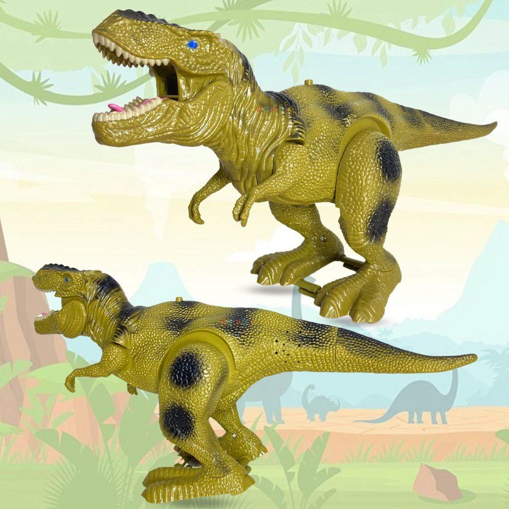 Dinossauro de Brinquedo Anda Emite Som Tiranossauro Rex