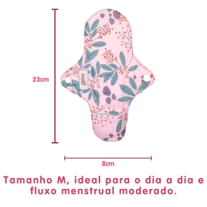Kit 04 Ecoabsorventes Laváveis + Caixa Primeira Menstruação