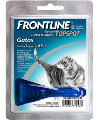 Antipulgas E Carrapatos Frontline Top Spot Gato 1 A 10kg