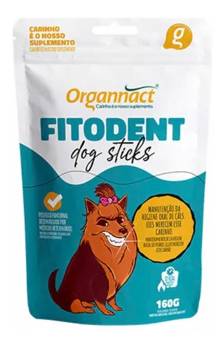 Fitodent Dog Sticks 160 Gramas Organnact