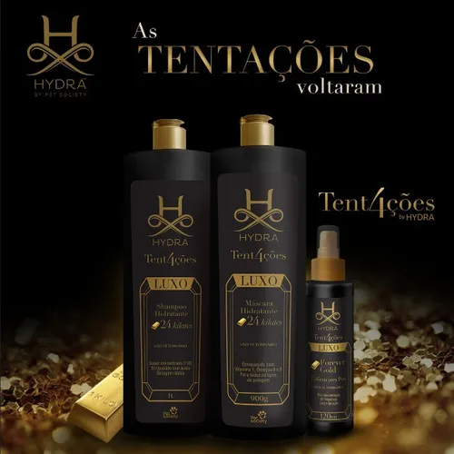 Hydra Groomers Colônia Forever Gold Luxo 120ml