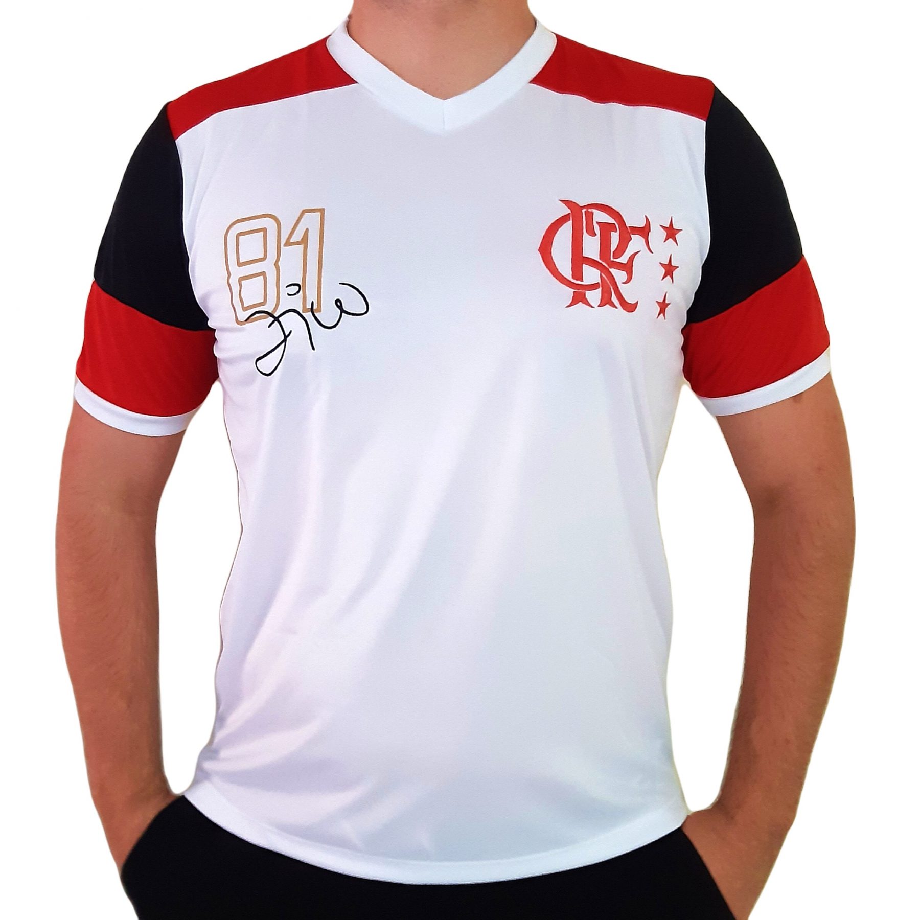 Camisa Flamengo Retro Mundial 1981 Zico - Masculino