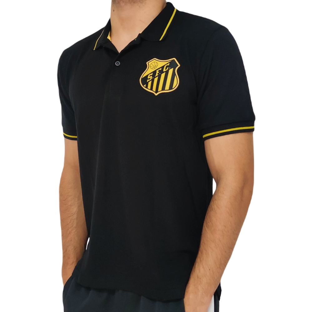 Camisa Santos Polo Ouro RetroMania - Masculino