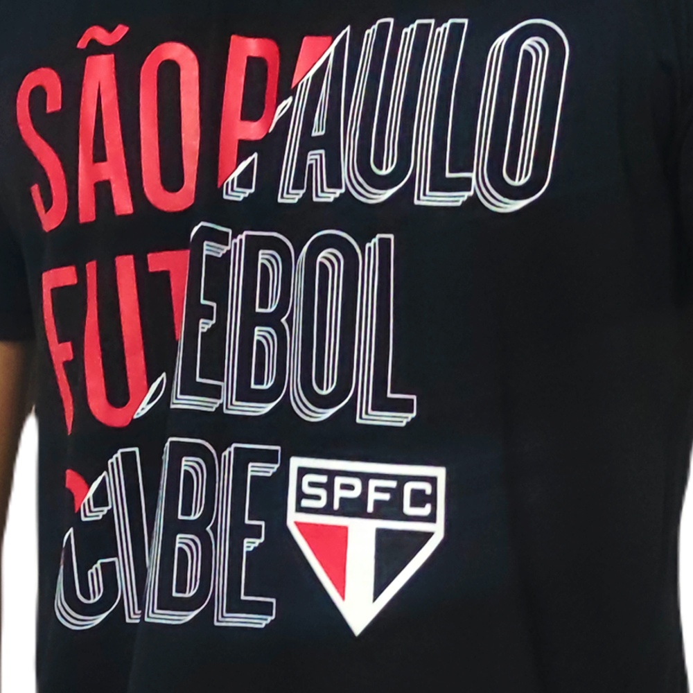 Camisa São Paulo Duo Lines Algodão - Masculino