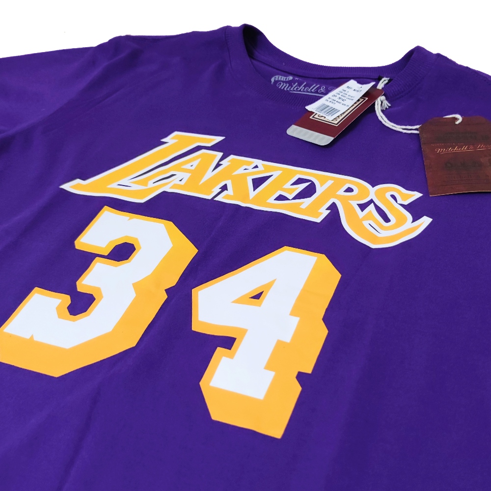 Camiseta NBA Lakers O' Neal Mitchell & Ness - Masculino