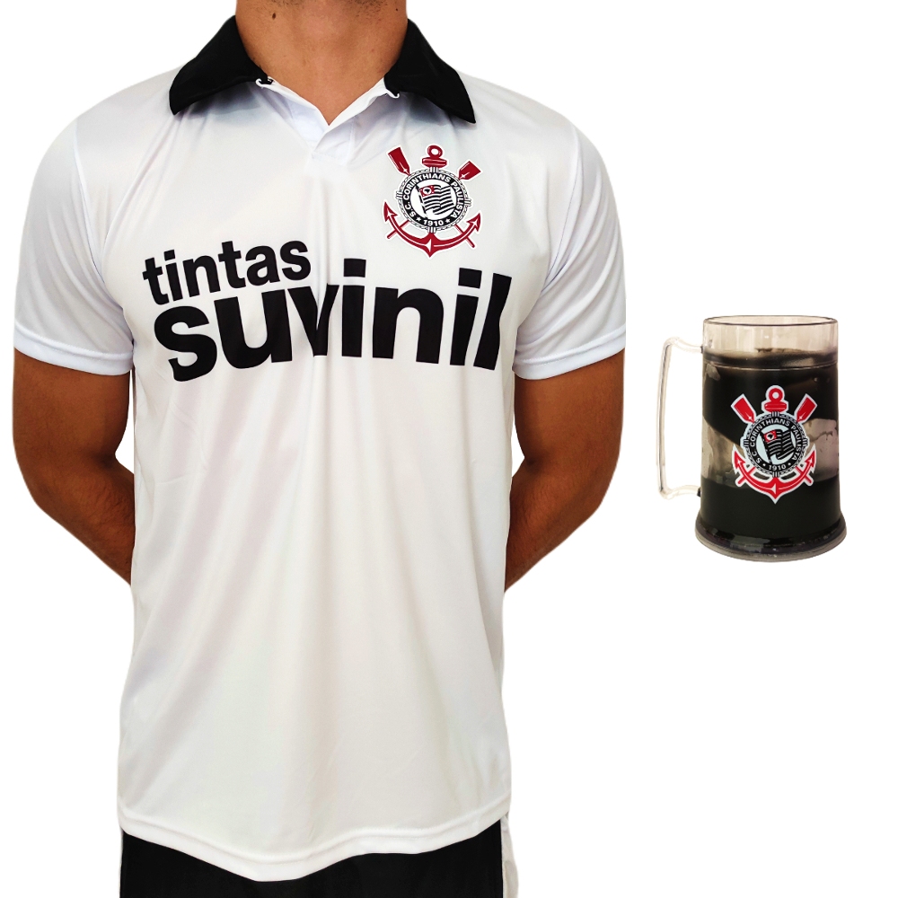 Kit Corinthians Oficial - Camisa Suvinil + Caneca 300ml