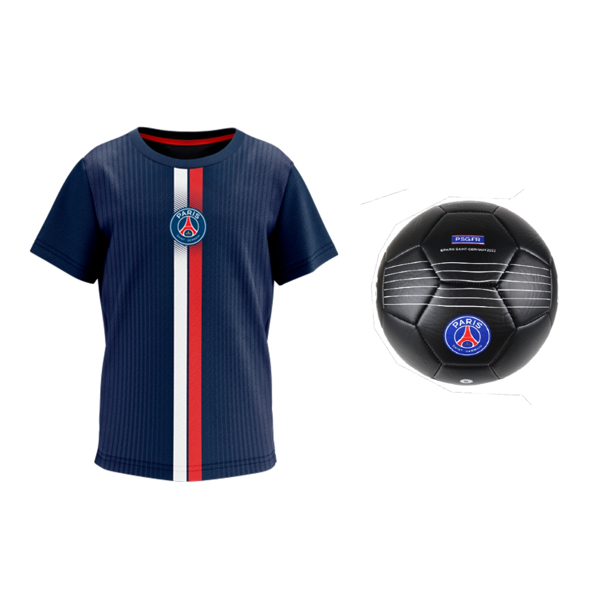 Kit PSG Infantil Oficial - Camisa Clove + Bola Black Club