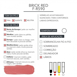 Brick Red - Pigmento Amiea 10ml - Foto 3