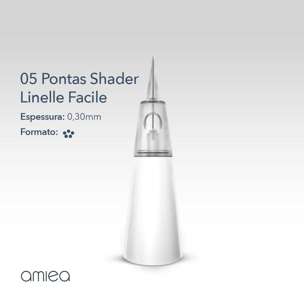 Agulha Amiea - 05 Pontas Shader - Linelle Facile/Genius - Foto 1