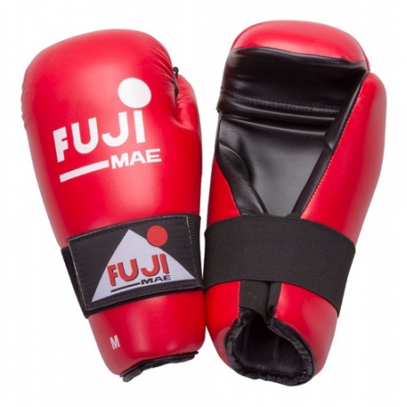 Luva Semi Aberta Vermelha para Taekwondo e Kickboxing - Fujimae