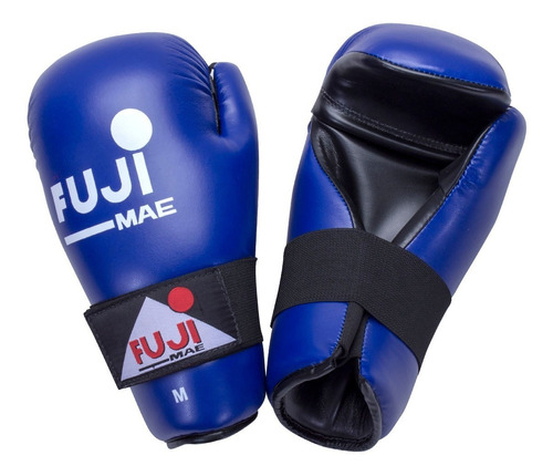 Luva Semi Aberta Azul para Taekwondo e Kickboxing - Fujimae