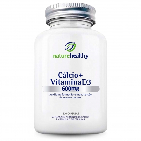 Cálcio 600mg + Vitamina D3 em Cápsulas