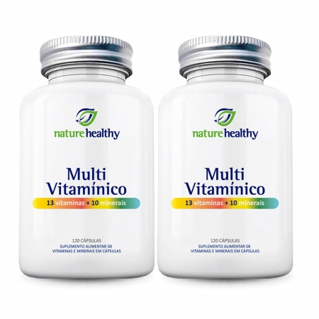 Multivitamínico 13 Vitaminas + 10 Minerais - 2 Potes
