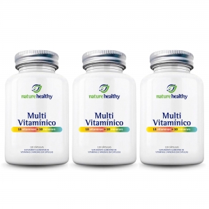 Multivitamínico 13 Vitaminas + 10 Minerais - 3 Potes