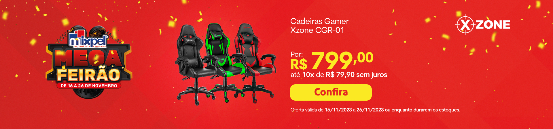 Cadeiras Gamer CGR-01