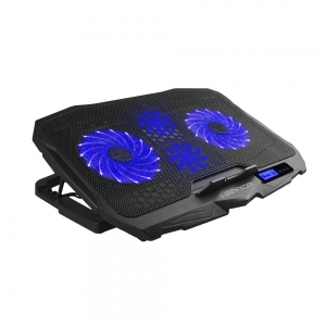 Base para Notebook Warrior Ingvar Gamer, LED, 4 Ventoinhas, Azul - AC332 - Foto 1