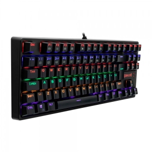 Teclado Gamer Mecânico Redragon Daksa, ABNT2, Iluminação Rainbow, Switch Azul, Preto - K576R (PT-BLUE) - Foto 3