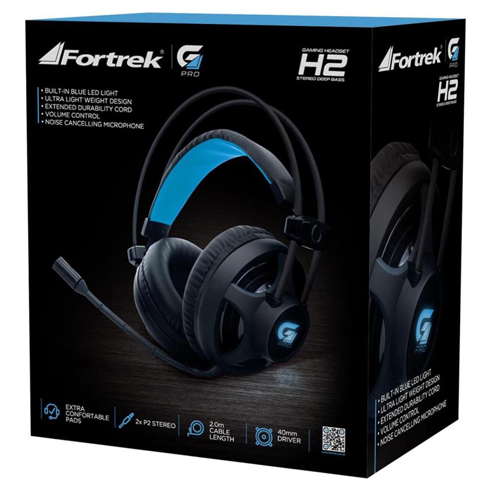 Headset Gamer Fortrek Pro H2, P2 + USB, Preto - Foto 6