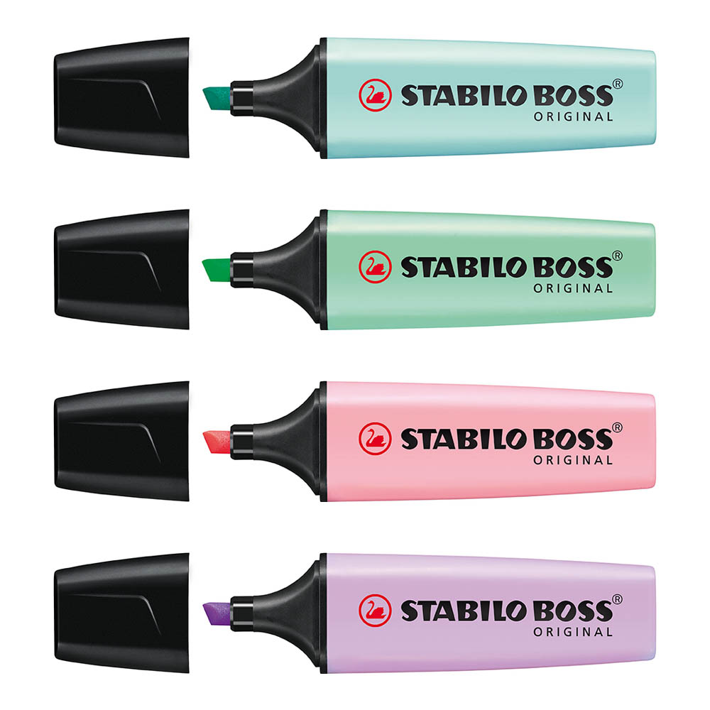 Marca Texto Stabilo Boss Original Pastel, 4 Cores Pastel - 70/4-2 - Foto 2