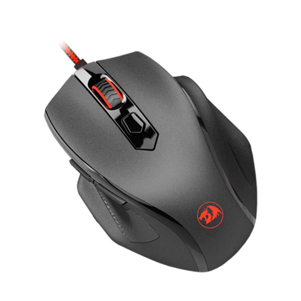 Mouse Gamer Redragon Tiger 2, 3200 DPI, Single Color LED Vermelho, Preto - M709-1 - Foto 2
