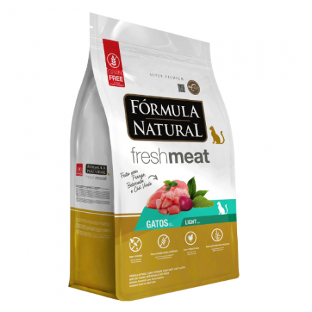Ração Fórmula Natural Fresh Meat Light para Gatos Adultos 1 Kg