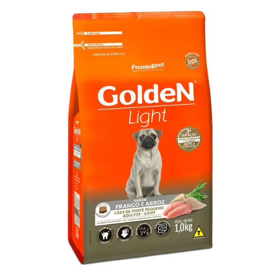 Ração Golden Formula Mini Bits Light para Cães Adultos Raças Pequenas
