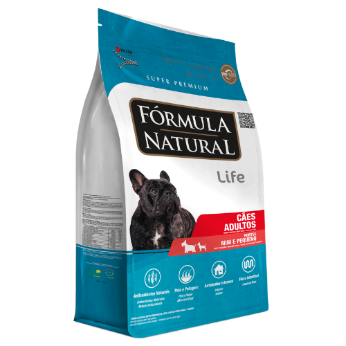 Ração Fórmula Natural Life para Cães Adultos Raças Mini e Pequenas