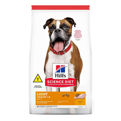 Ração Hill's Science Diet Light para Cães Adultos Raças Médias 12 Kg
